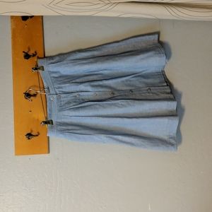 JCrew baby blue pleated skirt